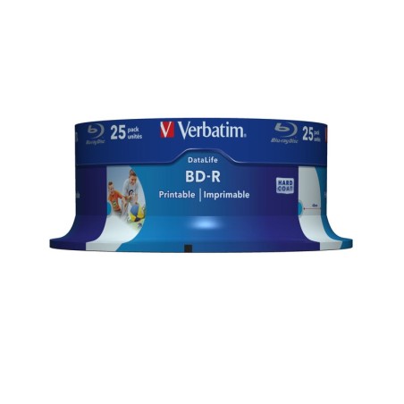 Blue-ray bd-r verbatim 43811 imprimible 6x tarrina-25uds