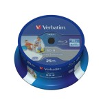 Blue-ray bd-r verbatim 43811 imprimible 6x tarrina-25uds
