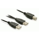 Delock cable usb 2.0-b  usb-a power + power/data