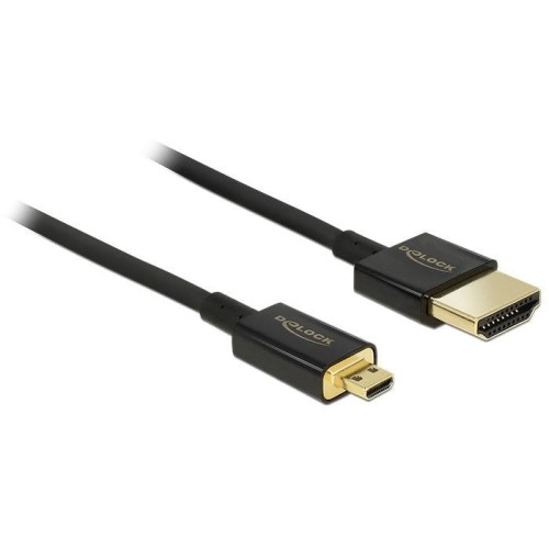 Hdmi cable delock ethernet a -micro d st/st 4.50m 3d 4k
