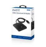 Lector de tarjetas externo ewent ew1055 usb-c/ dni electronic