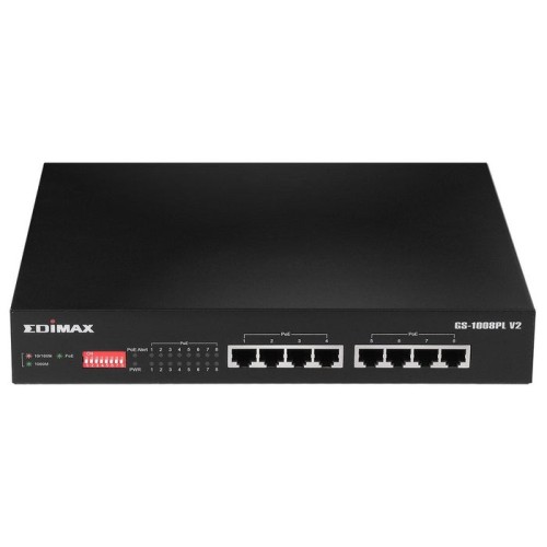 Edimax switch gigabit 8-port long range poe switch