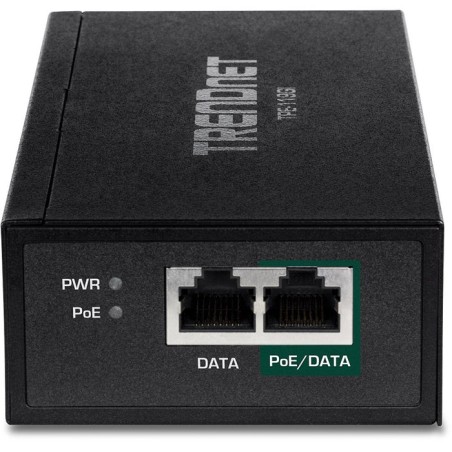Inyector poe trendnet tpe-119gi 802.3af at u ab bt 2 rj45 hembra
