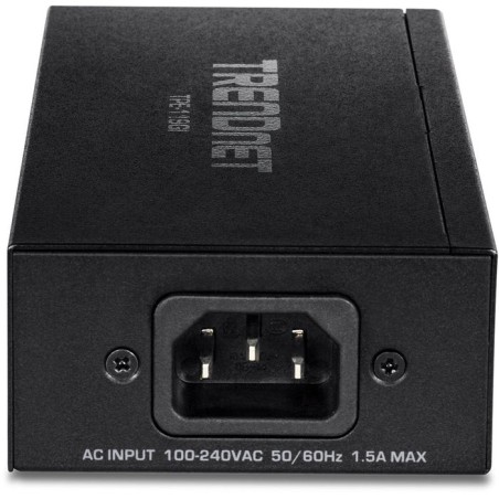 Inyector poe trendnet tpe-119gi 802.3af at u ab bt 2 rj45 hembra