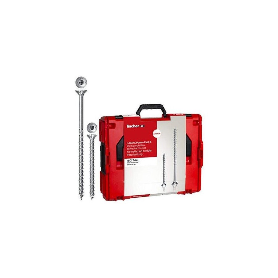 Fischer l-boxx 102 power-fast ii tx campaña, juego de tornillos 558739