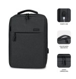 Mochila subblim traveller airpadding backpack para portátiles hasta 15.6'/ puerto usb/ gris