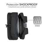 Mochila subblim traveller airpadding backpack para portátiles hasta 15.6'/ puerto usb/ gris