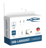 Cargador de casa ansmann hc105w 1xusb 1000ma blanco