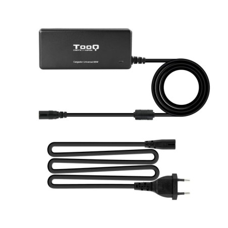 Tooq cargador universal automatico para portatil 65w - usb - 8 adaptadores - voltaje 18.5-20v