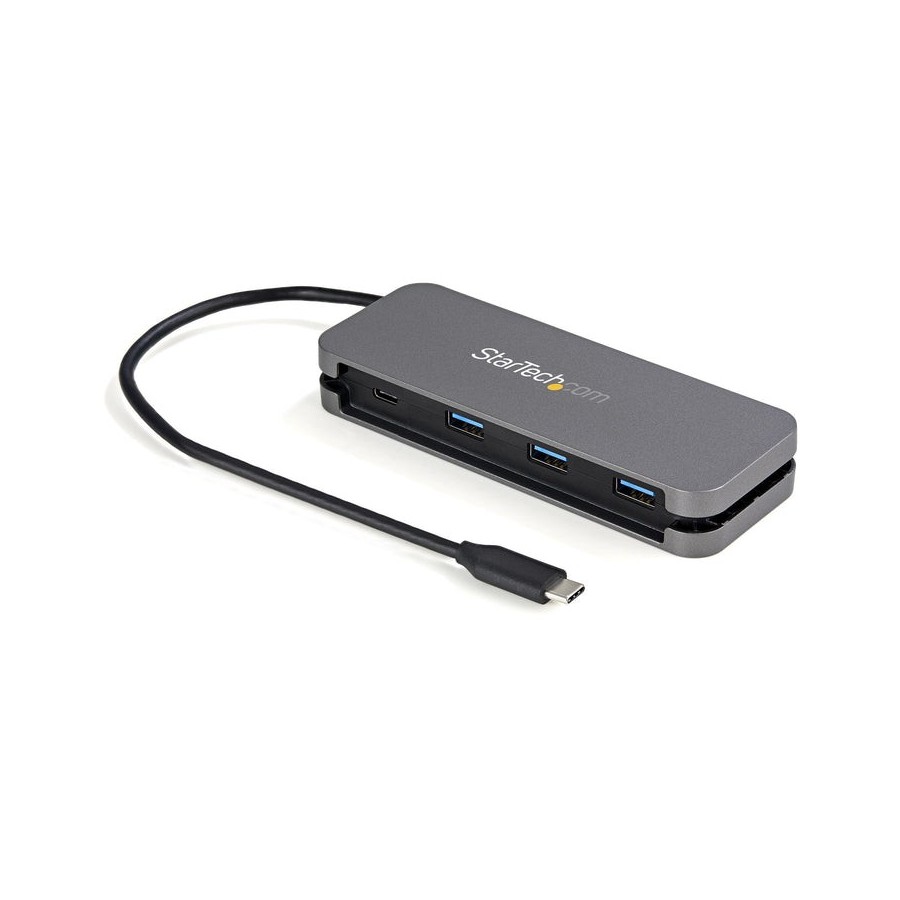 Startech.com hb30cm3a1cb hub de interfaz usb 3.2 gen 1 (3.1 gen 1) type-c 5000 mbit/s negro, gris