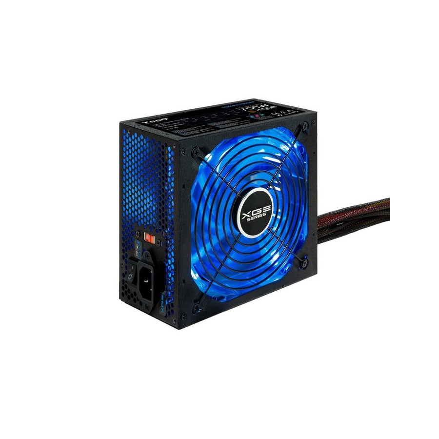 Tooq xge ii fuente de alimentacion gaming 700w atx 2.3 12v - pfc activo - certificacion 80 plus bronze - ventilador