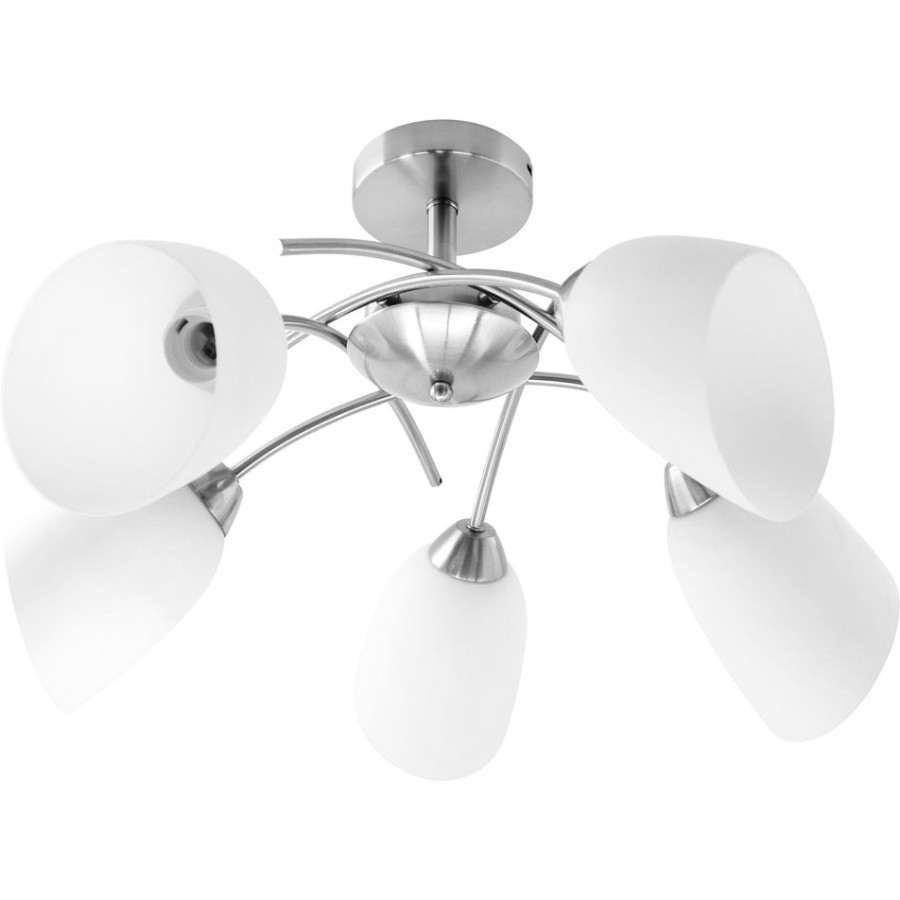 Activejet aje-nikita 5p e27 5x40w plafón de níquel