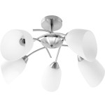 Activejet aje-nikita 5p e27 5x40w plafón de níquel