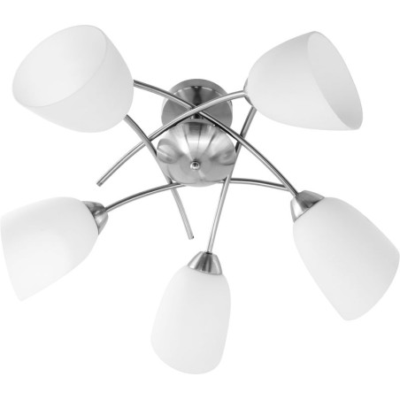 Activejet aje-nikita 5p e27 5x40w plafón de níquel
