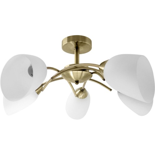 Activejet aje-nikita 5p e27 5x40w patina plafón