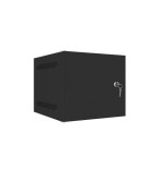 Lanberg armario colgante 10 "6u 280x310 negro, puerta metal (paquete plano) wf10-2306-00b
