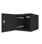 Lanberg armario colgante 10 "6u 280x310 negro, puerta metal (paquete plano) wf10-2306-00b