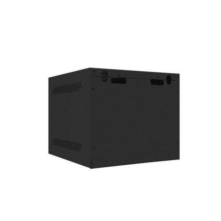 Lanberg armario colgante 10 "6u 280x310 negro, puerta metal (paquete plano) wf10-2306-00b