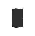 Lanberg armario rack de pared 10 "12u 280x310 negro, puerta metálica (paquete plano) wf10-2312-00b