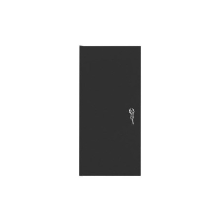 Lanberg armario rack de pared 10 "12u 280x310 negro, puerta metálica (paquete plano) wf10-2312-00b