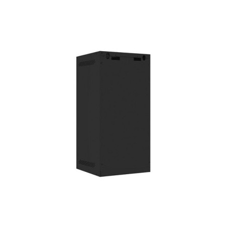 Lanberg armario rack de pared 10 "12u 280x310 negro, puerta metálica (paquete plano) wf10-2312-00b