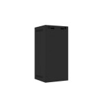 Lanberg armario rack de pared 10 "12u 280x310 negro, puerta metálica (paquete plano) wf10-2312-00b