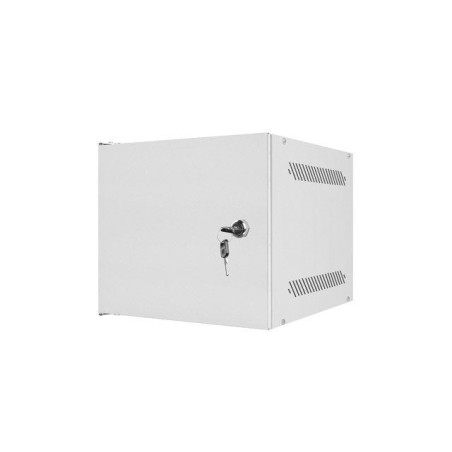 Armario colgante lanberg 10 "4u 280x310 gris, puerta metálica (paquete plano) wf10-2304-00s