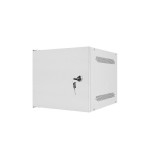 Armario colgante lanberg 10 "4u 280x310 gris, puerta metálica (paquete plano) wf10-2304-00s