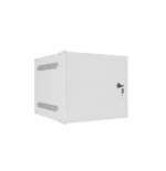 Armario colgante lanberg 10 "4u 280x310 gris, puerta metálica (paquete plano) wf10-2304-00s
