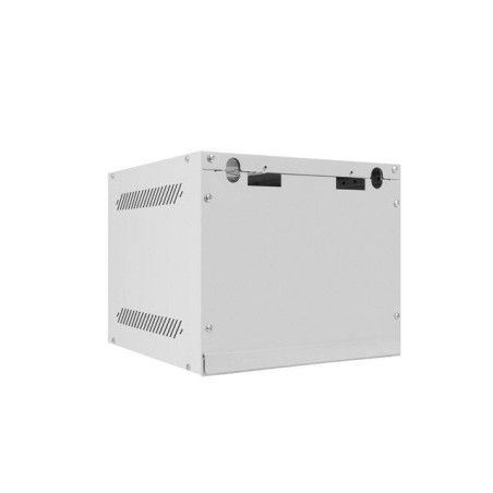 Armario colgante lanberg 10 "4u 280x310 gris, puerta metálica (paquete plano) wf10-2304-00s