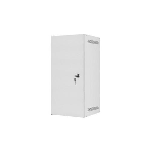 Lanberg armario rack 10 pulgadas montaje en pared 12u 280x310 gris con paquete plano de puerta metálica