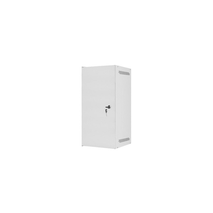 Lanberg armario rack 10 pulgadas montaje en pared 12u 280x310 gris con paquete plano de puerta metálica