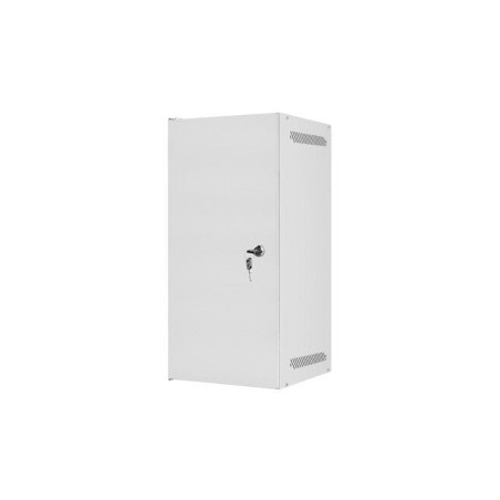 Lanberg armario rack 10 pulgadas montaje en pared 12u 280x310 gris con paquete plano de puerta metálica