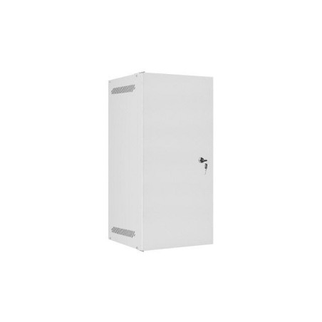 Lanberg armario rack 10 pulgadas montaje en pared 12u 280x310 gris con paquete plano de puerta metálica