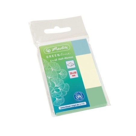 Herlitz notas adhesivas 20x50mm 4x40p