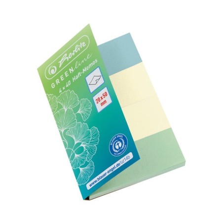 Herlitz notas adhesivas 20x50mm 4x40p
