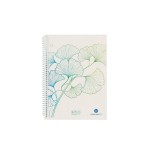 Cuaderno espiral herlitz a5 70 hojas a cuadros greenline ginkgo