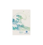 Cuaderno herlitz a6 32 hojas rayado greenline wave