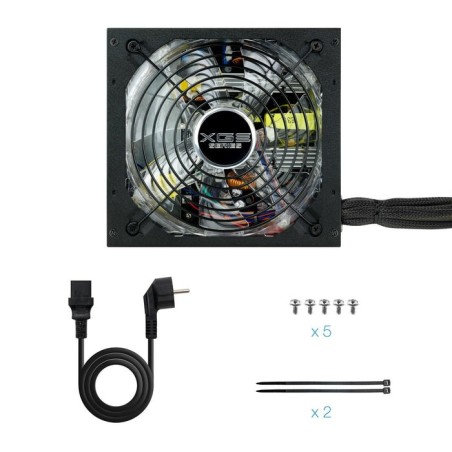 Tooq xge ii fuente de alimentacion gaming 700w atx 2.3 12v - pfc activo - certificacion 80 plus bronze - ventilador