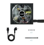 Tooq xge ii fuente de alimentacion gaming 700w atx 2.3 12v - pfc activo - certificacion 80 plus bronze - ventilador