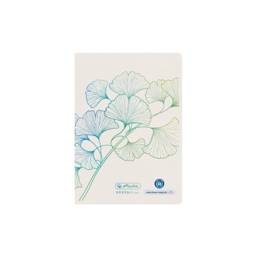 Libreta herlitz a6 32 hojas rayadas greenline ginkgo