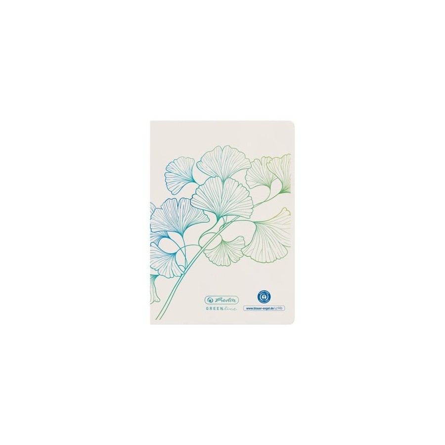 Libreta herlitz a6 32 hojas rayadas greenline ginkgo
