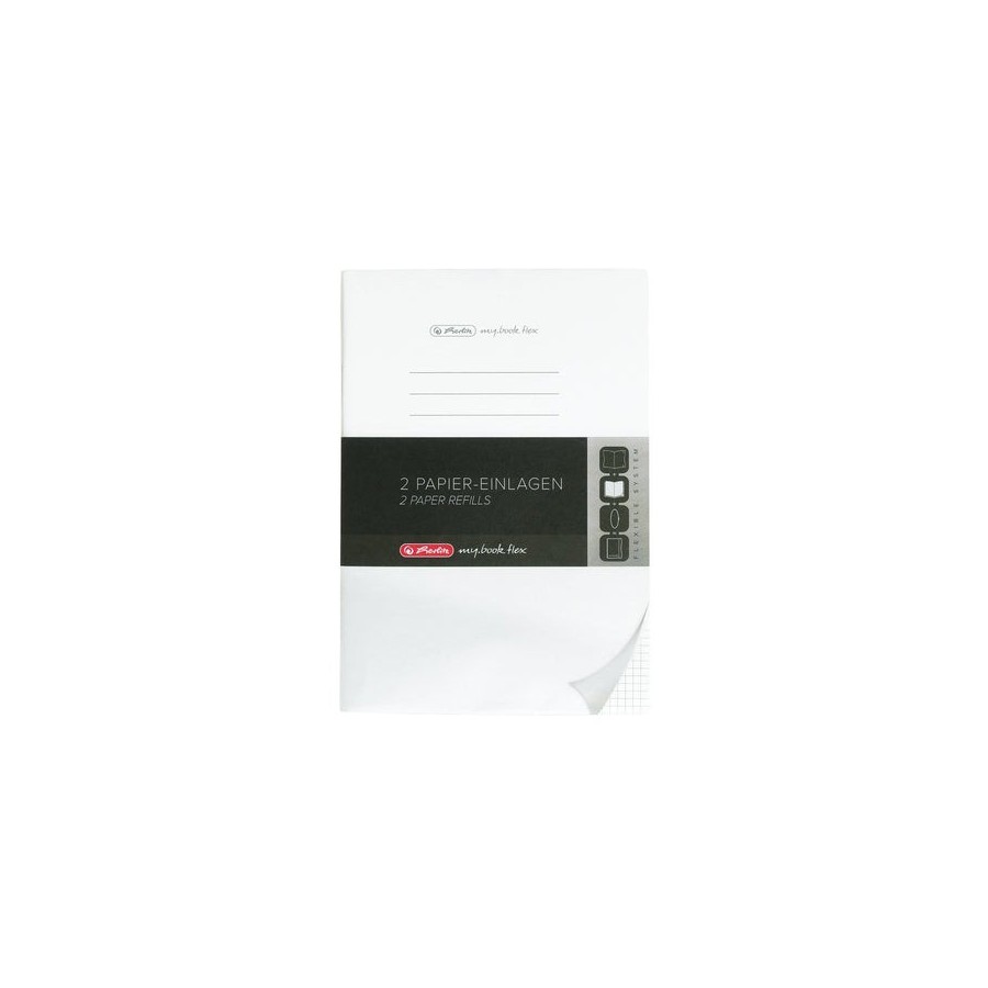 Herlitz refill flex a4 2x40 hojas cuadradas fsc mix
