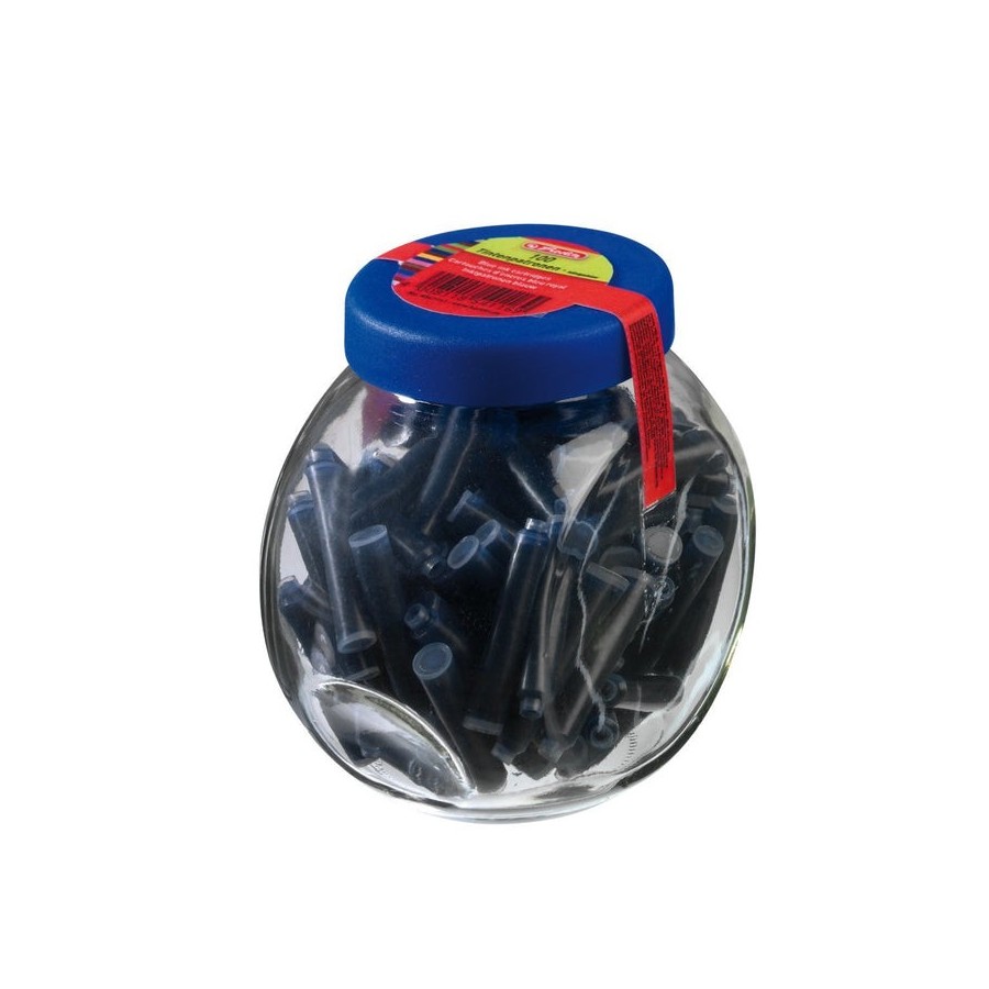 Cartuchos de tinta herlitz en vaso 100 piezas