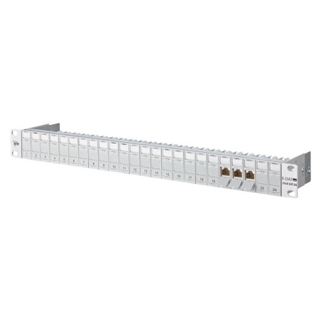 Metz connect e-dat moduloo patchpanel 24x8, cat.6, lichtgrau
