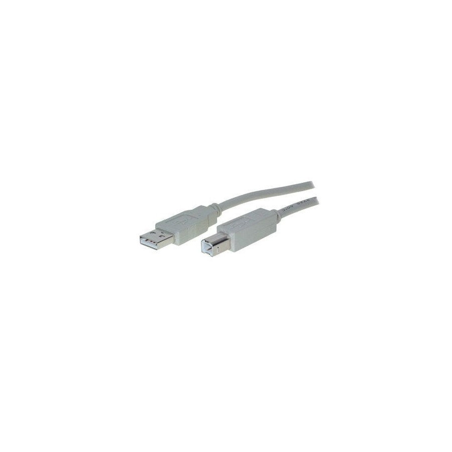 Helos usb 2.0 cable serie impresora  b, 5 m, gris
