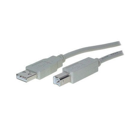 Helos usb 2.0 cable serie impresora  b, 5 m, gris