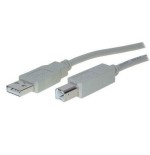 Helos usb 2.0 cable serie impresora  b, 5 m, gris