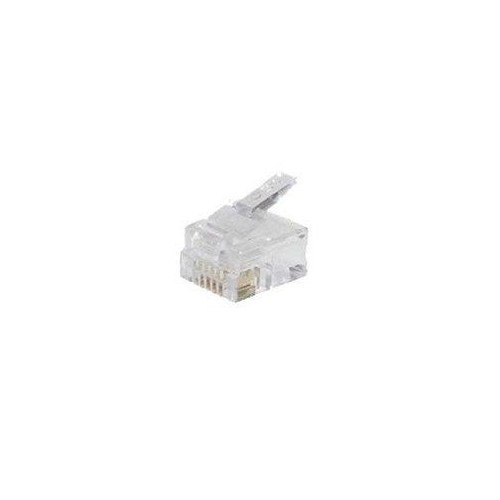 Enchufe modular helos 6p6c / rj12, bolsa con 100 piezas, suelto