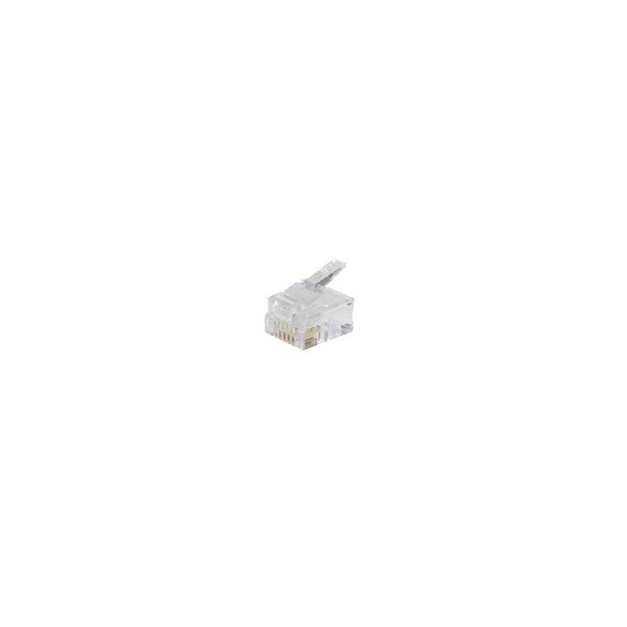 Enchufe modular helos 6p6c / rj12, bolsa con 100 piezas, suelto